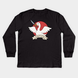 Antifa Kids Long Sleeve T-Shirt